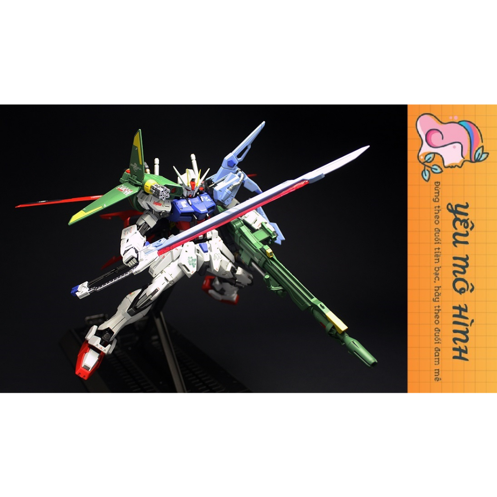 Gundam MG Perfect Strike ver.RM Tặng kèm Decal nước, Decal cà và Base trưng bày Bệ phóng