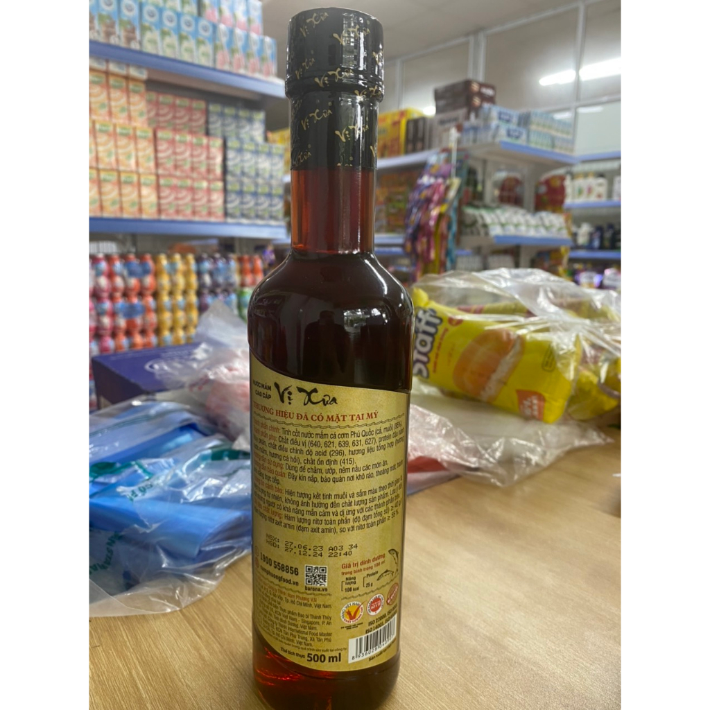 Nước mắm Vị Xưa 40 độ đạm 500ml