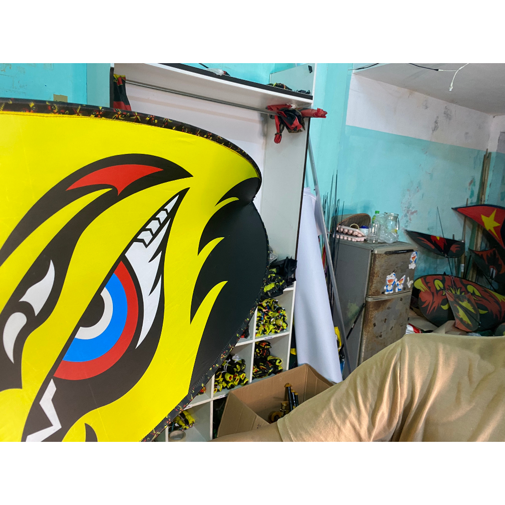 Diều mắt cú Exciter 1m6 cả khung và áo hoàn thiện