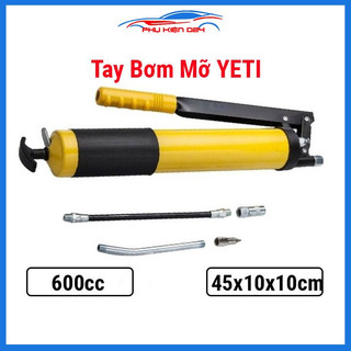 Tay bơm mỡ, súng bơm mỡ YETI cao cấp 600cc hàng chuẩn