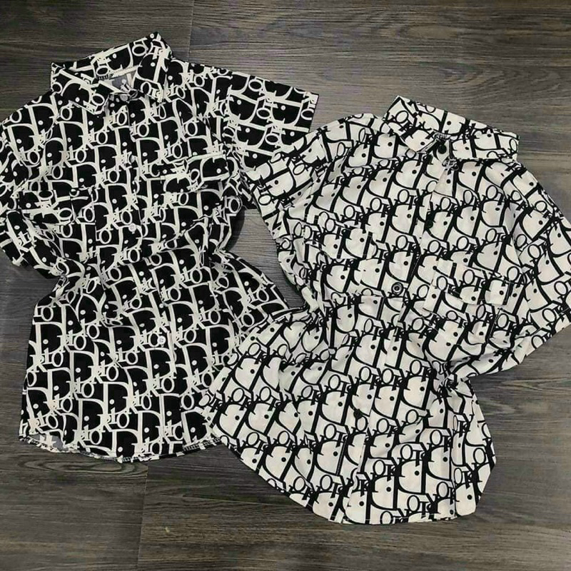 Áo sơmi voan hoạ tiết ngắn tay, Áo sơ mi tay ngắn Di Or