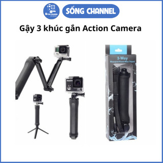 Gậy 3 Khúc Selfie Gopro – 3 Way Monopod Action Camera
