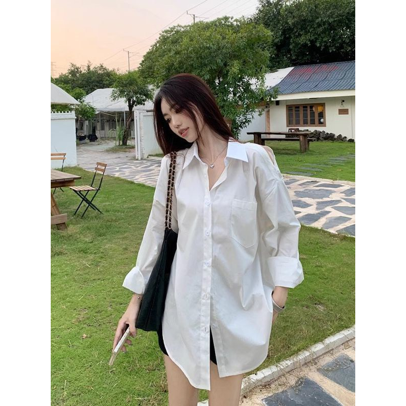 Áo sơ mi khoét vai dài tay túi ngực - Retrostyle - Aokhoetvai3469_P6K3