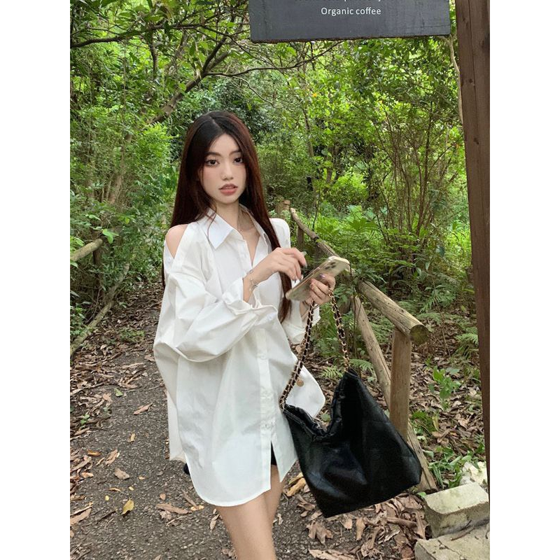 Áo sơ mi khoét vai dài tay túi ngực - Retrostyle - Aokhoetvai3469_P6K3