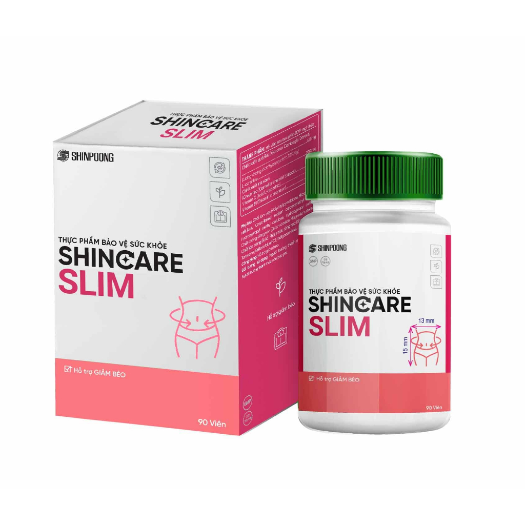 SHINCARE SLIM - Viên uống hỗ trợ giảm cân, thon dáng an toàn - SHINPOONG (90 viên)