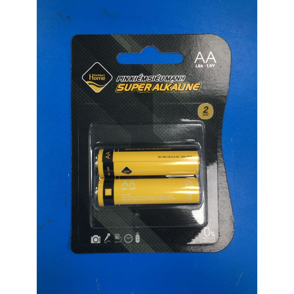 Pin AA Voniko Alkaline, Super Alkaline chính hãng nhập khẩu Mỹ 1.5V - Vỉ 2 viên
