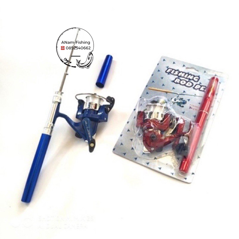 Cần câu bút máy đứng hàng loại 1 dài 1m tải cá lên tới 6kg siêu đẹp siêu bền nhét cốp xe máy y hình giá rẻ ANam-Fishing