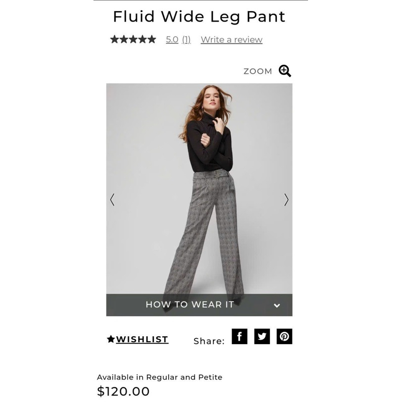 WHBM quần size 8 lưng cao, xịn