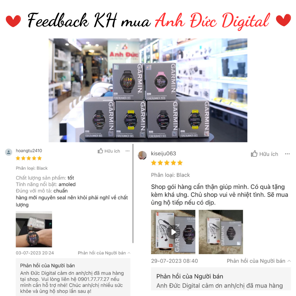 Đồng Hồ Đeo Tay Thông Minh Garmin Forerunner 965 - Bảo Hàng 12 Tháng - Chính Hãng FPT