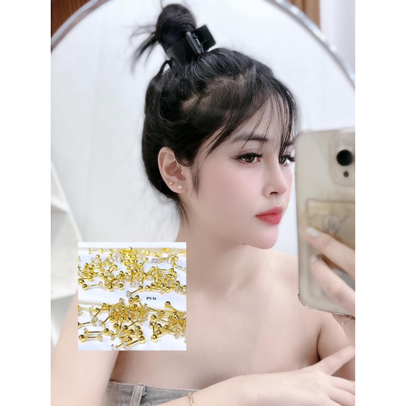 Bông ren thẳng gold