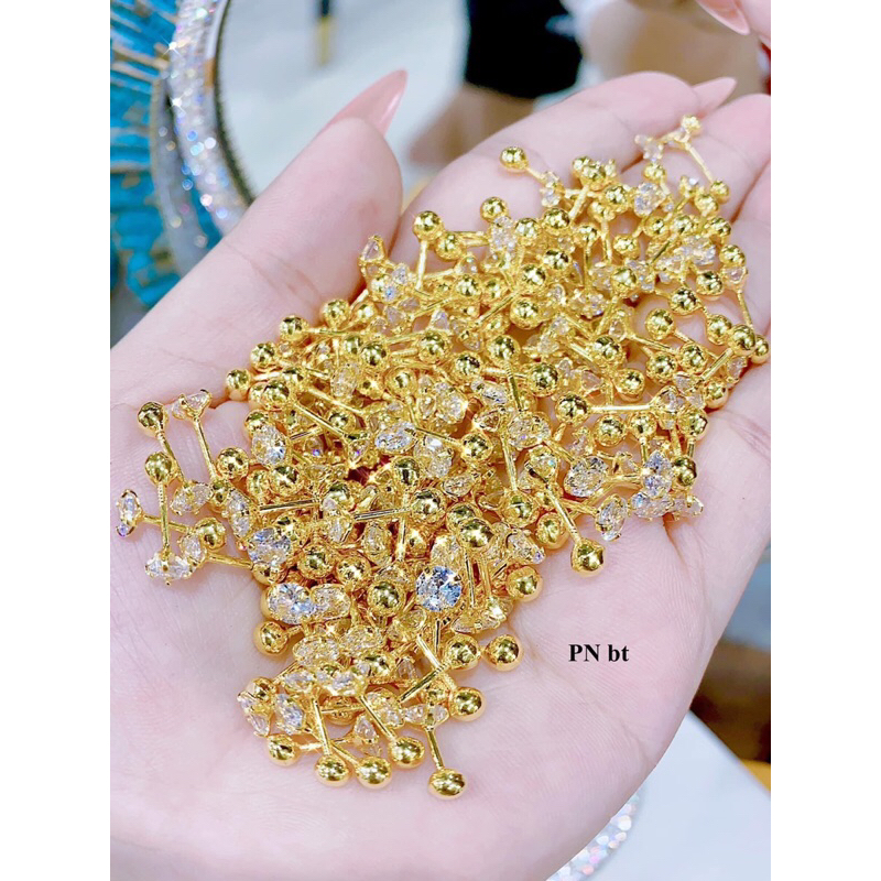 Bông ren thẳng gold