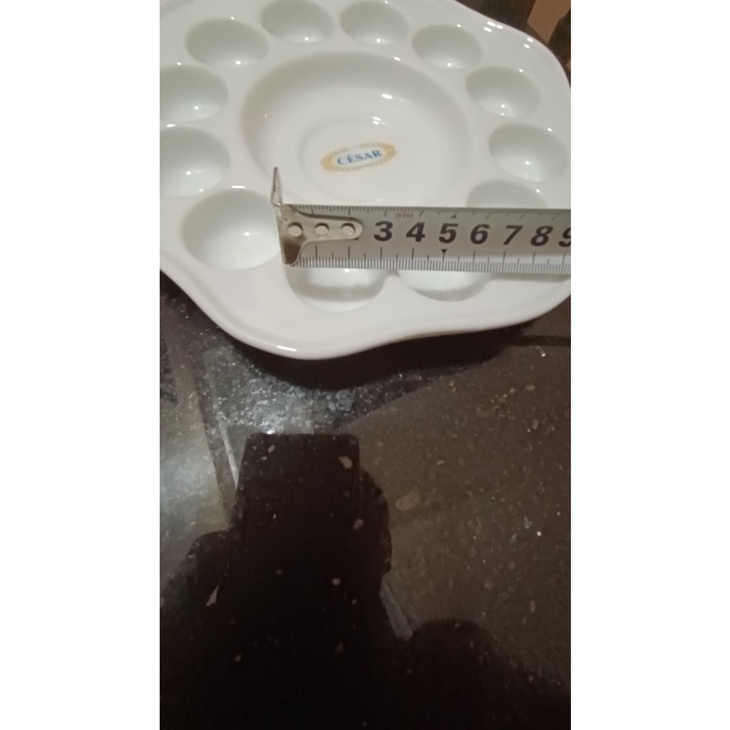 Khay pha mầu bằng sứ xịn