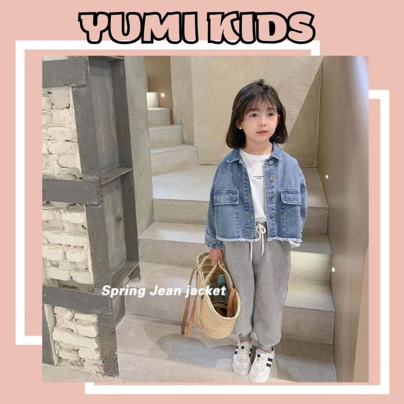 Áo khoác jean cho bé gái hàn quốc dành cho bé từ 1 - 8 tuổi