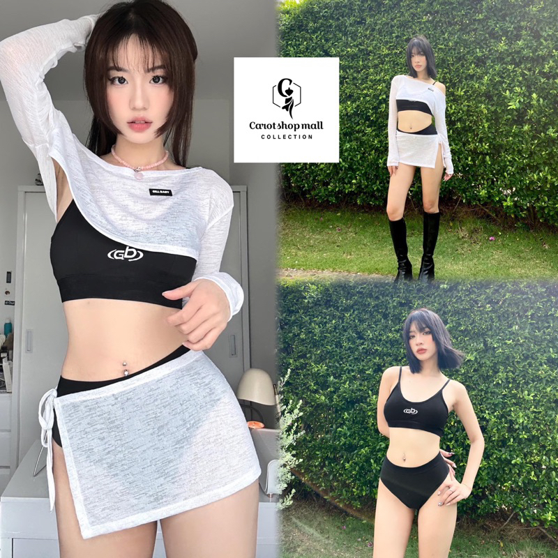 Set bikini 4 món mặc nhiều kiểu siêu siêu xinhhh  - CarotShop