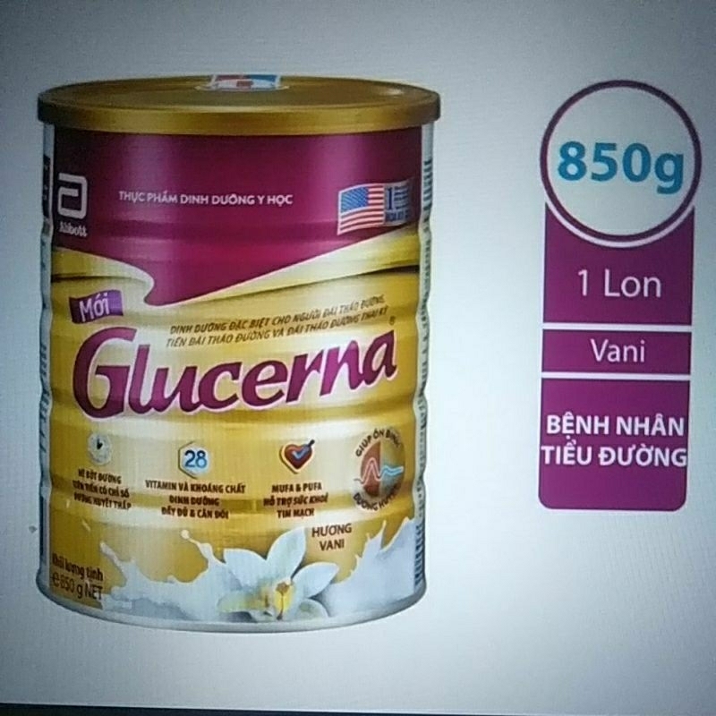 Sữa cho người tiểu đường Glucerna 850g date mới 2025