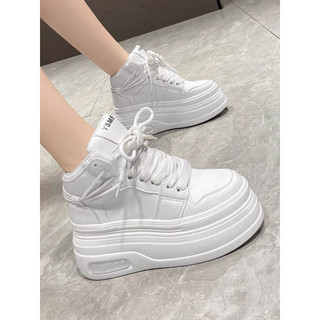 [ Sẵn trắng 35] Giày thể thao đế độn 8cm