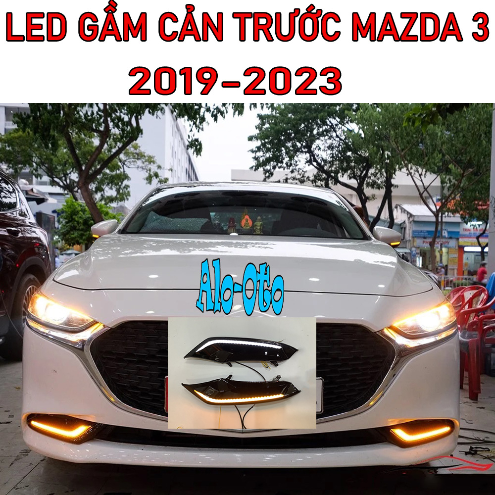 Đèn led gầm trước xe Mazda 3 2019- 2020 - 2021- 2022-2023 led cản trước 2 chế độ delight và xin nhang cao cấp