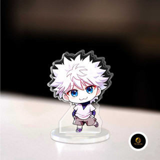 Mô hình Mini Hunter X Hunter Standee Killua Zoldyck Gon Freecss Anime Manga Chibi trang trí góc học tập cao 3cm