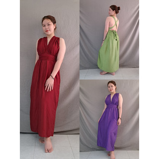 Đầm maxi đũi chéo lưng,quyến rũ