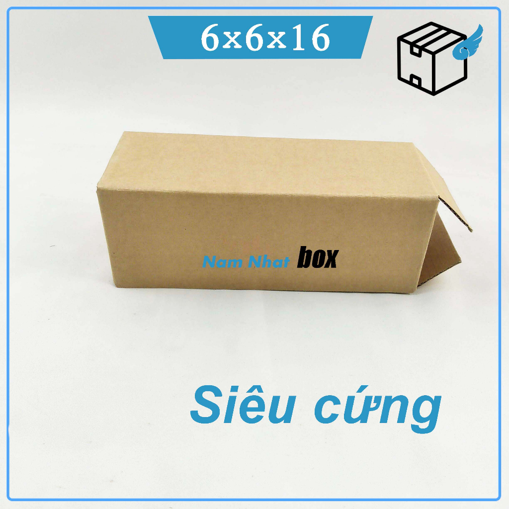 Hộp gói hàng nhỏ 6x6x16cm đóng gói hàng giá rẻ - NamNhat Box