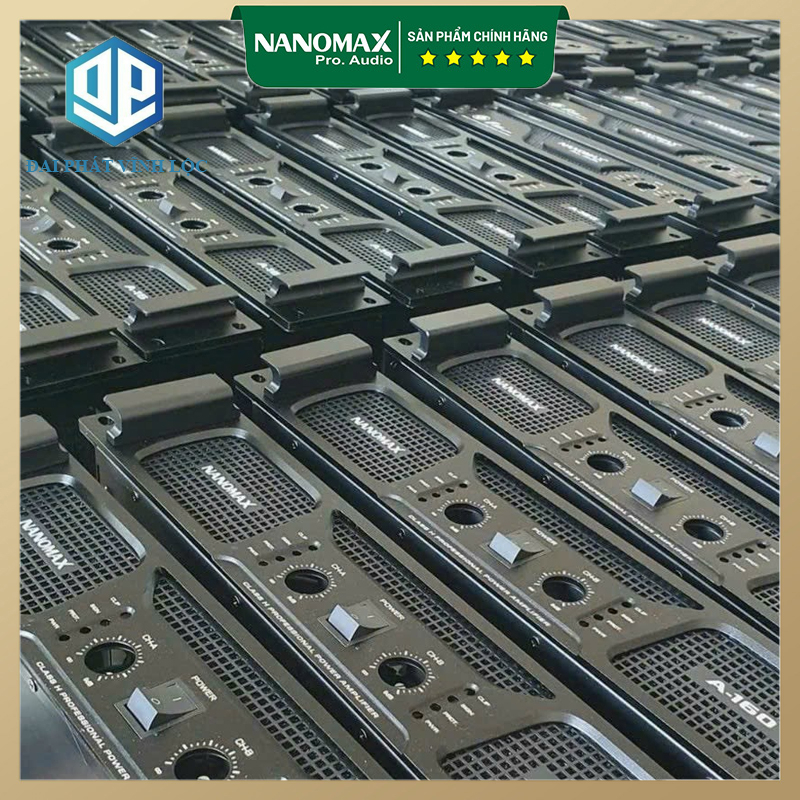 Main Cục Đẩy 24 Sò Nanomax A-160 Công Suất 2400w Hàng Chính Hãng
