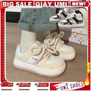 Giày thể thao nữ ulzzang vẽ tay Custom GRAFFITY hot mới chữ kí đẹp đế bánh mỳ độn cao 4cm màu đen trắng
