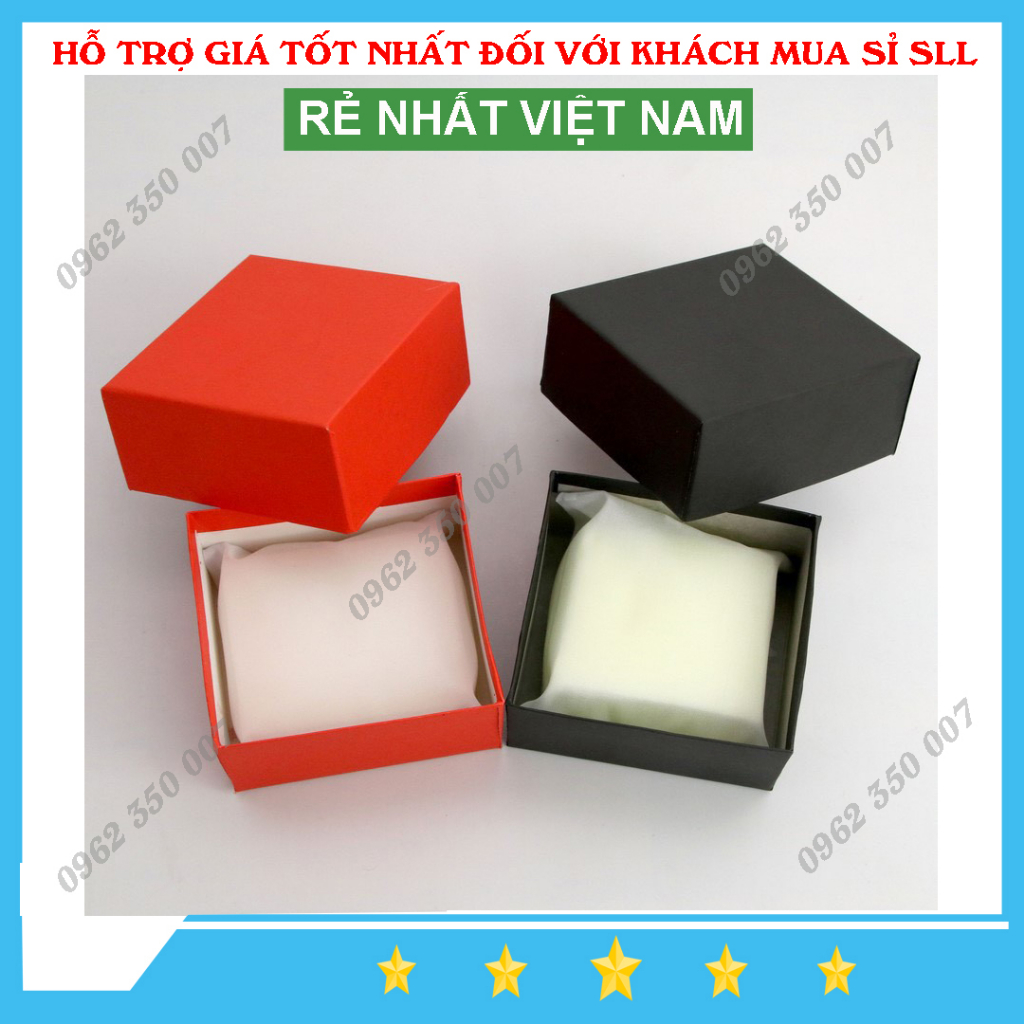 Hộp Đựng Đồng Hồ Màu Đen Kèm Gối Bông - Giá Sỉ Cam Kết Rẻ Nhất Việt Nam