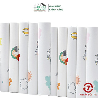 Cuộn 1m Dán Tường Xốp HỌA TIẾT Decor Kim Vinh Tráng Nhôm Cách Nhiệt Khổ Rộng 50cm