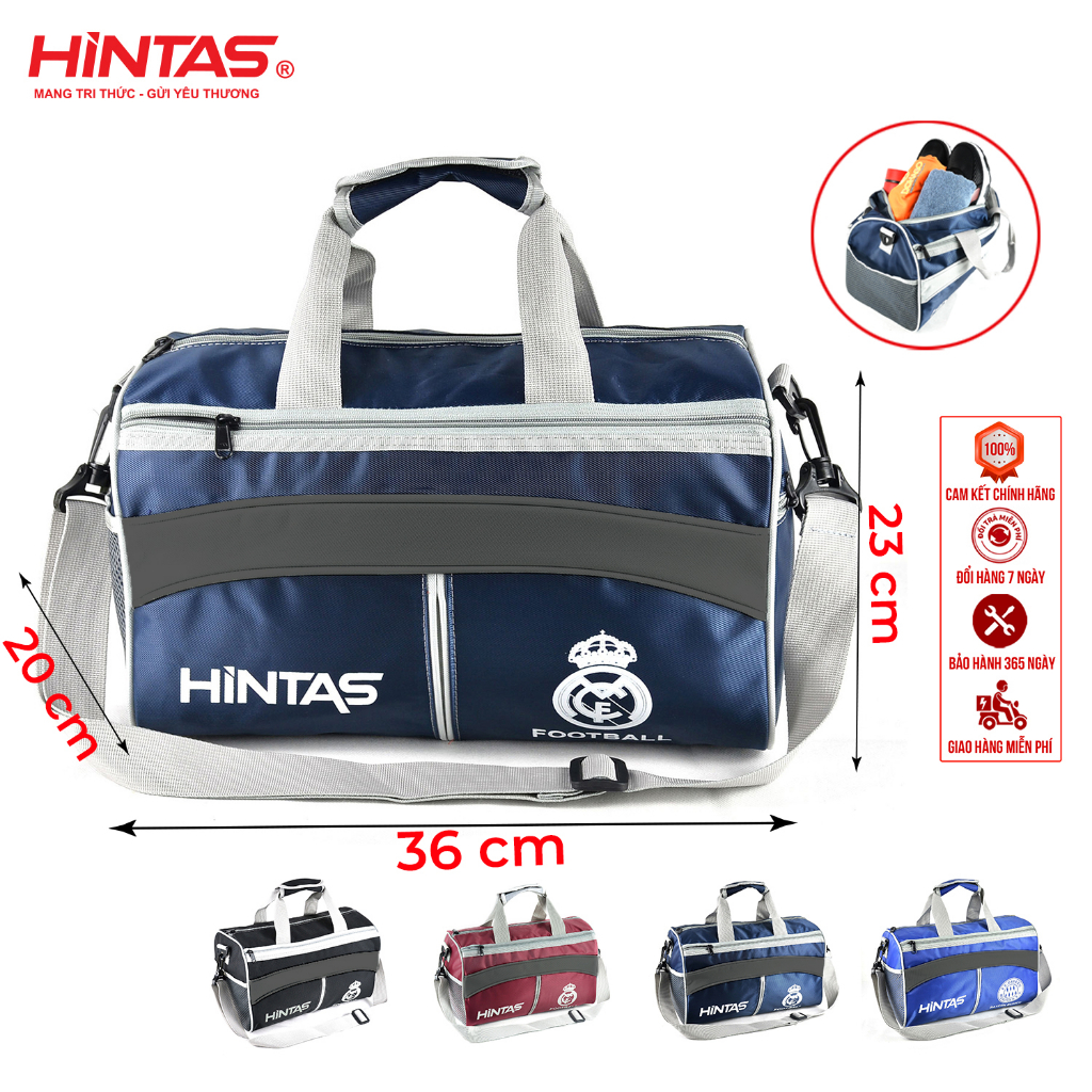 Túi trống thể thao HINTAS size mini in logo câu lạc bộ dành cho nam nữ tập gym, yoga, bơi lội, đá banh,...TT04