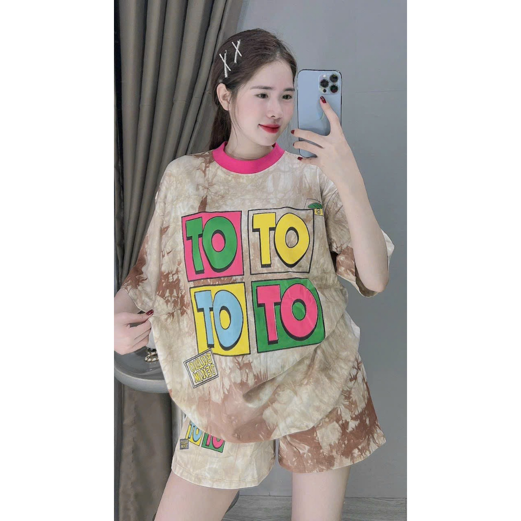 Đồ bộ đùi TO TO from rộng,bộ loang đùi mặc nhà siêu xinh chất thun co giãn thoáng mát