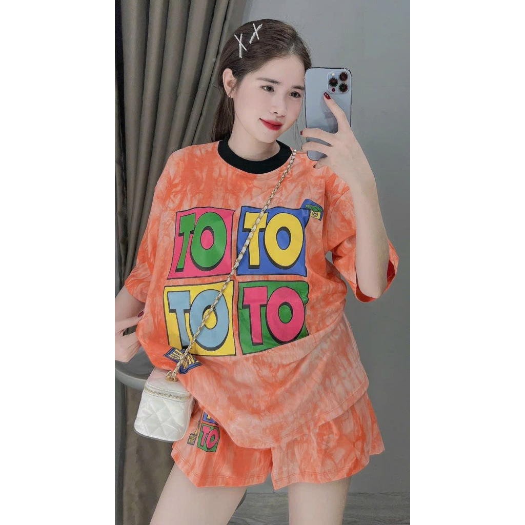 Đồ bộ đùi TO TO from rộng,bộ loang đùi mặc nhà siêu xinh chất thun co giãn thoáng mát