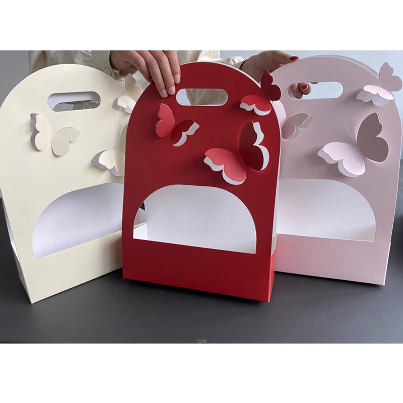 Túi đựng bánh và hoa handmade họa tiết Butterfly