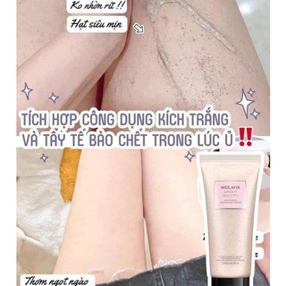 Kem tẩy da chết dưỡng trắng da body vỏ hồ đào Weilaiya