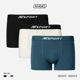 Quần Lót Nam AVIANO Cotton Compact Co Giãn 4 Chiều, Quần Sịp Nam Boxer Thoáng Khí