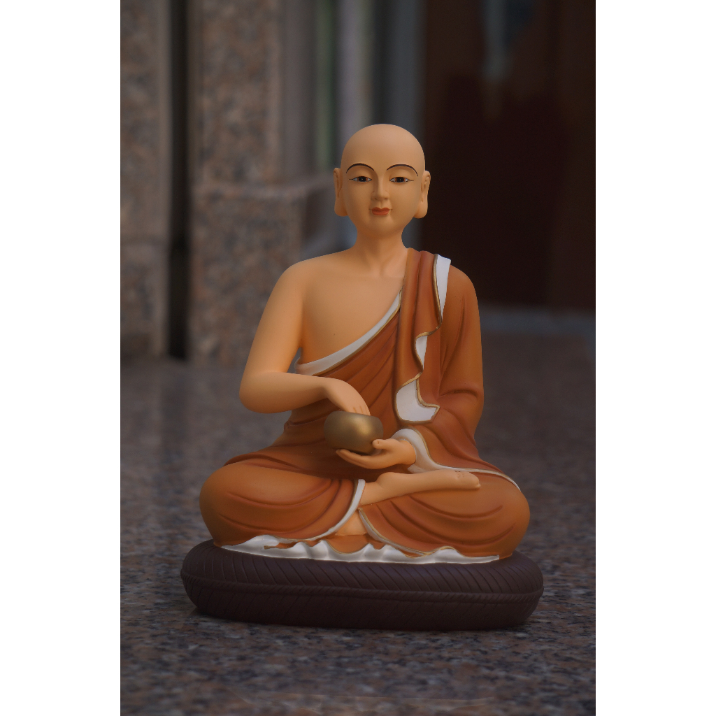 Tượng Thánh tăng Sivali 20cm nhựa composite sơn vẽ tay thủ công cao cấp