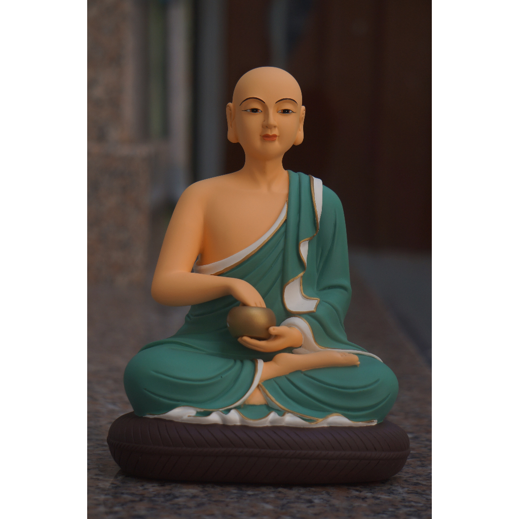 Tượng Thánh tăng Sivali 20cm nhựa composite sơn vẽ tay thủ công cao cấp