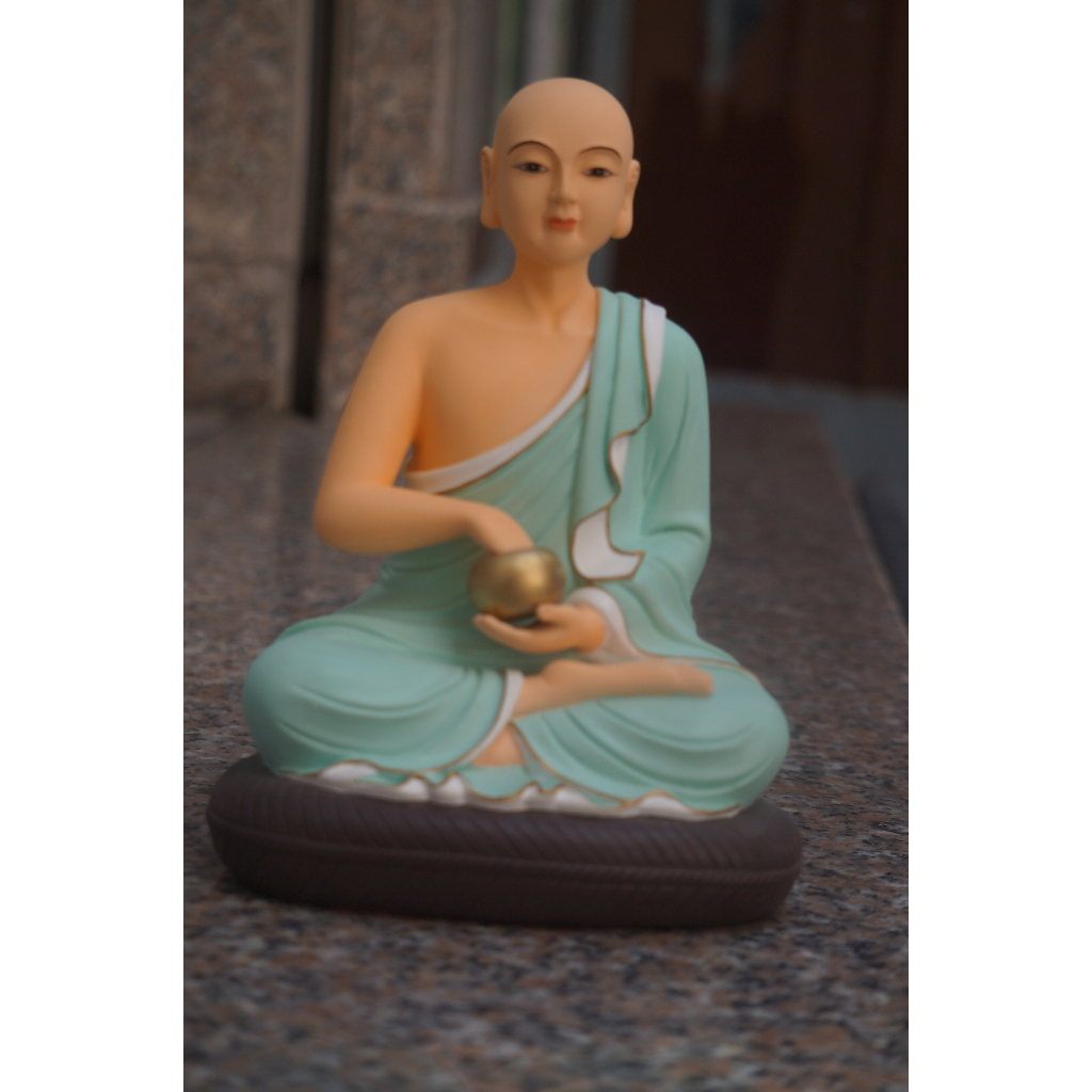 Tượng Thánh tăng Sivali 20cm nhựa composite sơn vẽ tay thủ công cao cấp