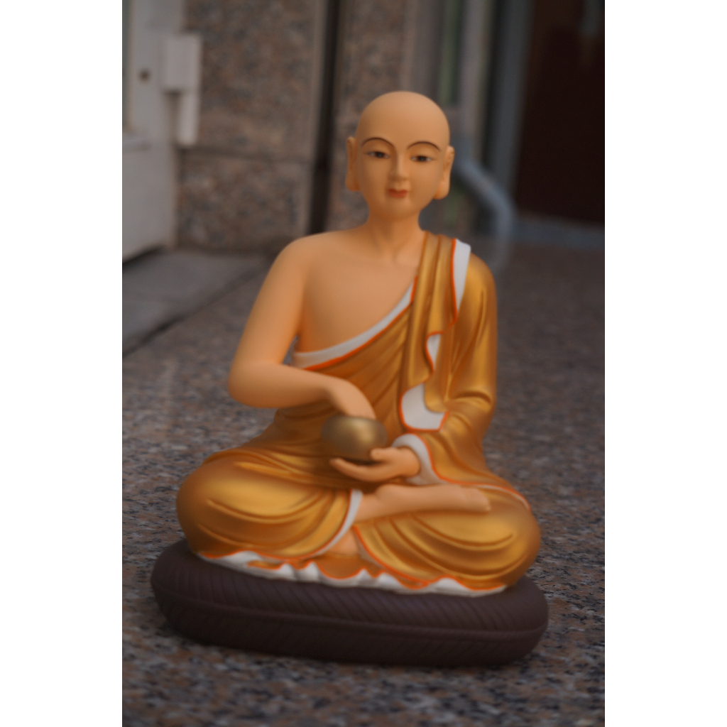 Tượng Thánh tăng Sivali 20cm nhựa composite sơn vẽ tay thủ công cao cấp