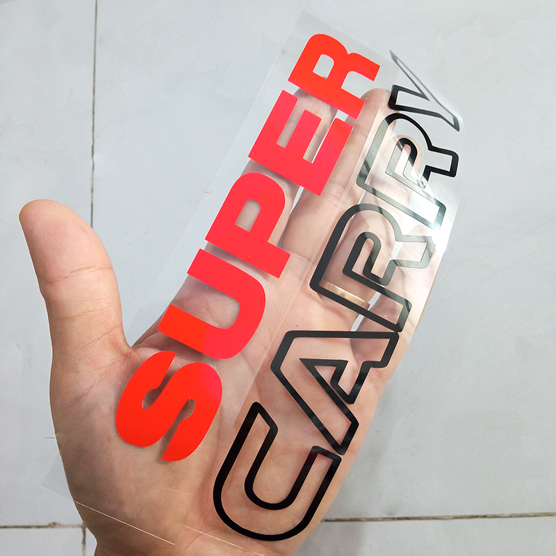 Tem chữ SUPPER CARRY Phản Quang dán xe SUZUKI