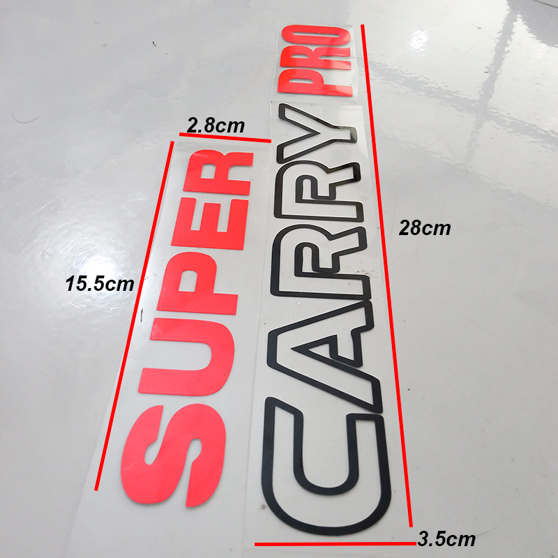 Tem SUPPER CARRY PRO Phản Quang dán xe suzuki pro, PVC chịu nhiệt không phai màu