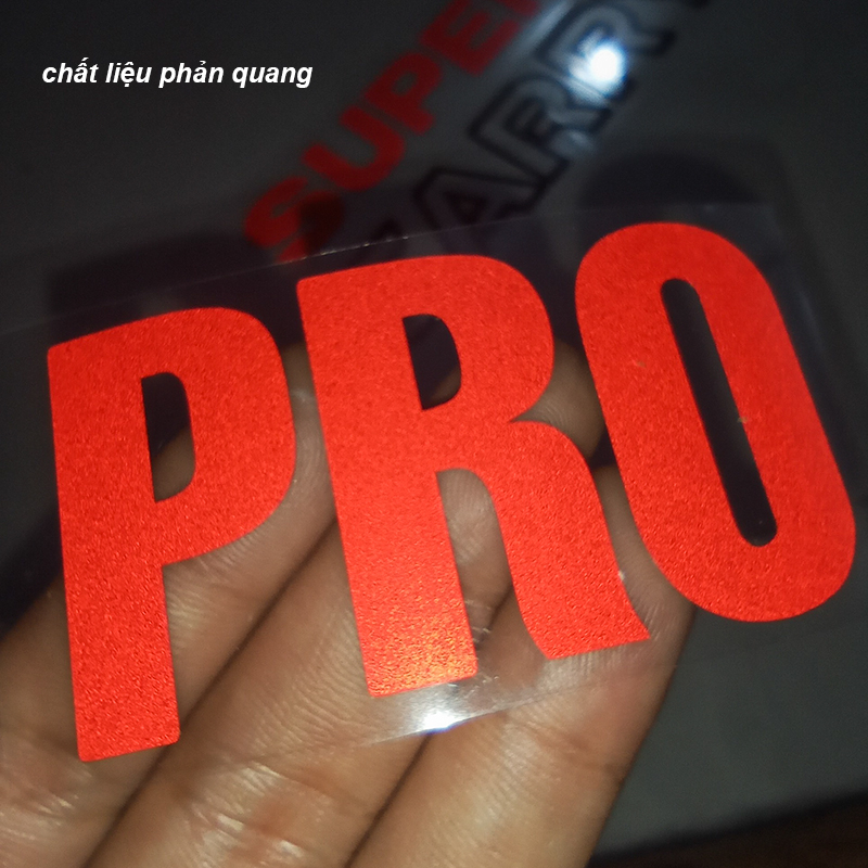 Tem SUPPER CARRY PRO Phản Quang dán xe suzuki pro, PVC chịu nhiệt không phai màu
