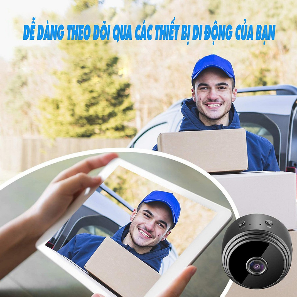 Camera A9 Mini Chất Lượng Full HD 1080P Wifi - Quan Sát Ban Đêm - Webcam Màn Hình HOT | BigBuy360 - bigbuy360.vn