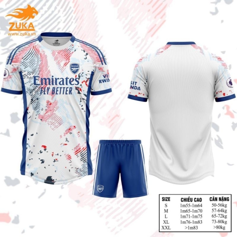 Bộ Quần Áo bóng đá dài tay CLB arsenal  2022-2023