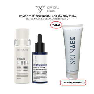 COMBO DƯỠNG TRẮNG DA DETOX MASK+SERUM COLLAGEN DETOX BLANC[TẶNG Ủ KÍCH TRẮNG SKIN AEC 150ML]