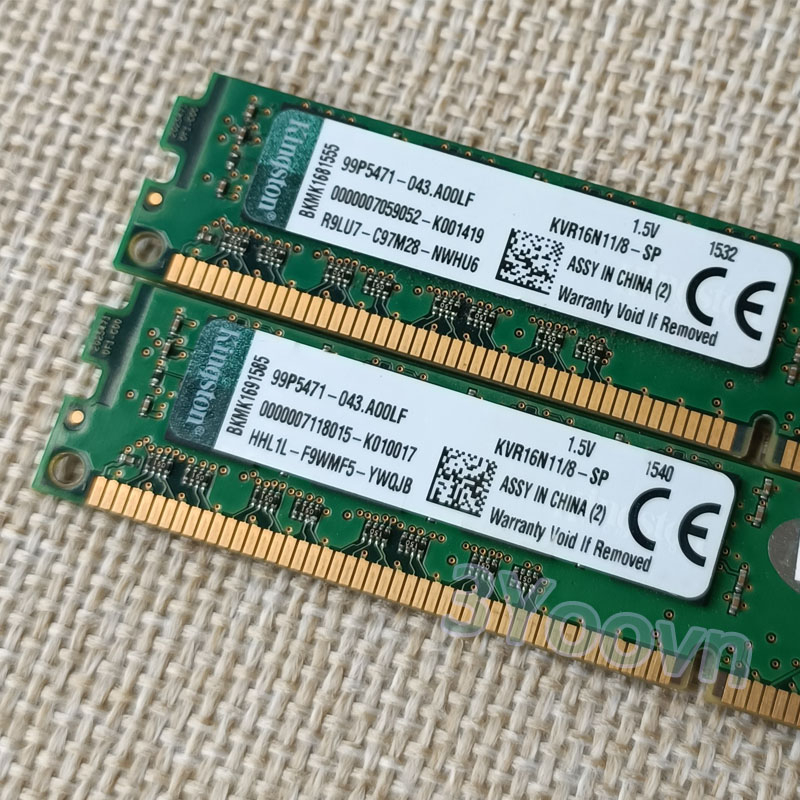 Chính hãng 100% Ram PC máy bàn 8gb , ddr3 bus1600 Kington h61 b75 h81 b85 bảo hành 12 tháng