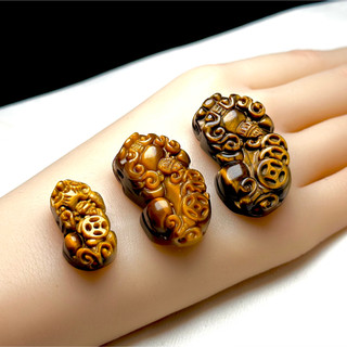 Mặt Tỳ Hưu Đá Mắt Hổ Tự Nhiên