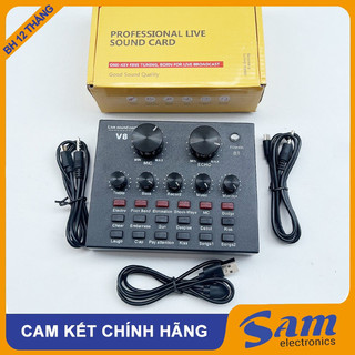 [RẺ VÔ ĐICH] Sound card V8 có Bluetooth thu âm livestream