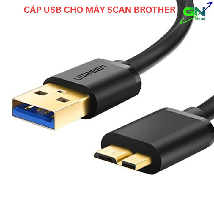 Dây usb kết nối máy scan Brother ADS-1200 với máy tính 0.5m 1m 1.5m