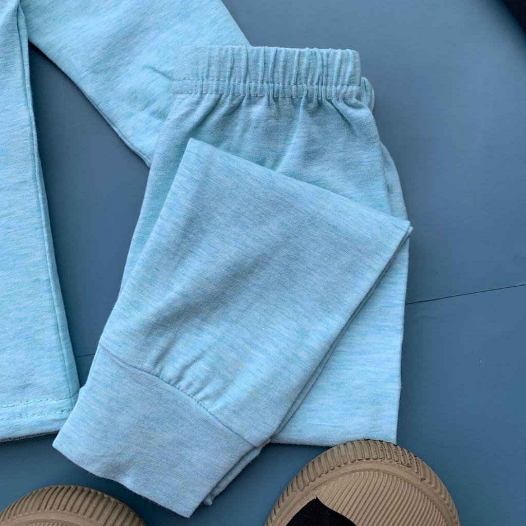 Bộ thu đông xuất hàn, cotton trơn cho bé 8-15Kg