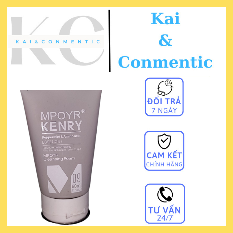 Sữa rửa mặt trắng da cao cấp Mpoyr Kenry, bọt rửa mặt Mpoyr N03